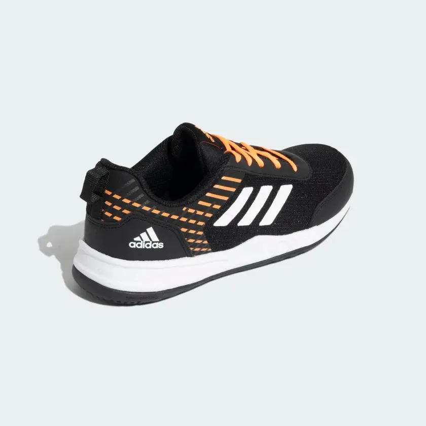 Adidas Lit-up 1.0 K Kids Shoes (7-13 Year)-Core Black / Cloud White / Screaming Orange