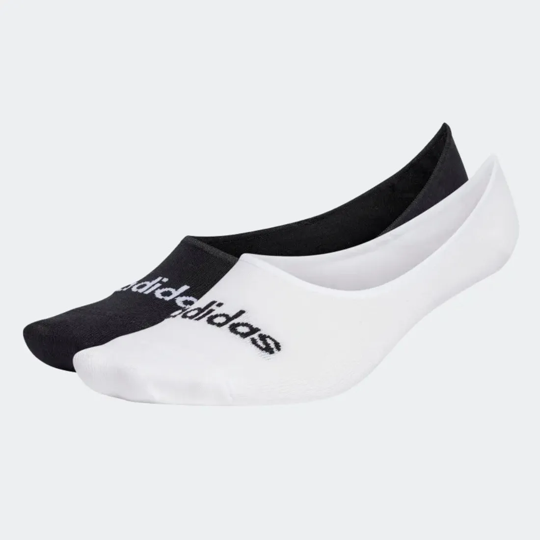 ADIDAS THIN LINEAR BALLERINA SOCKS 2 PAIRS WHITE