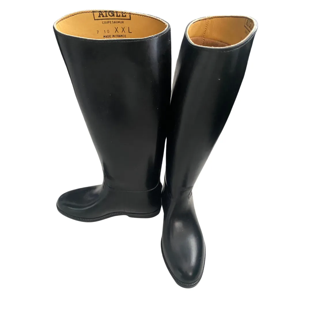 AIGLE Ecuyer Riding Boot Wellies Black SIZE 38