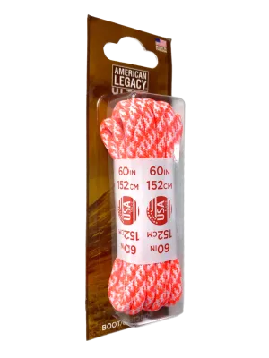 American Legacy ® Ultra Rope Laces | Hot Red/White Houndstooth