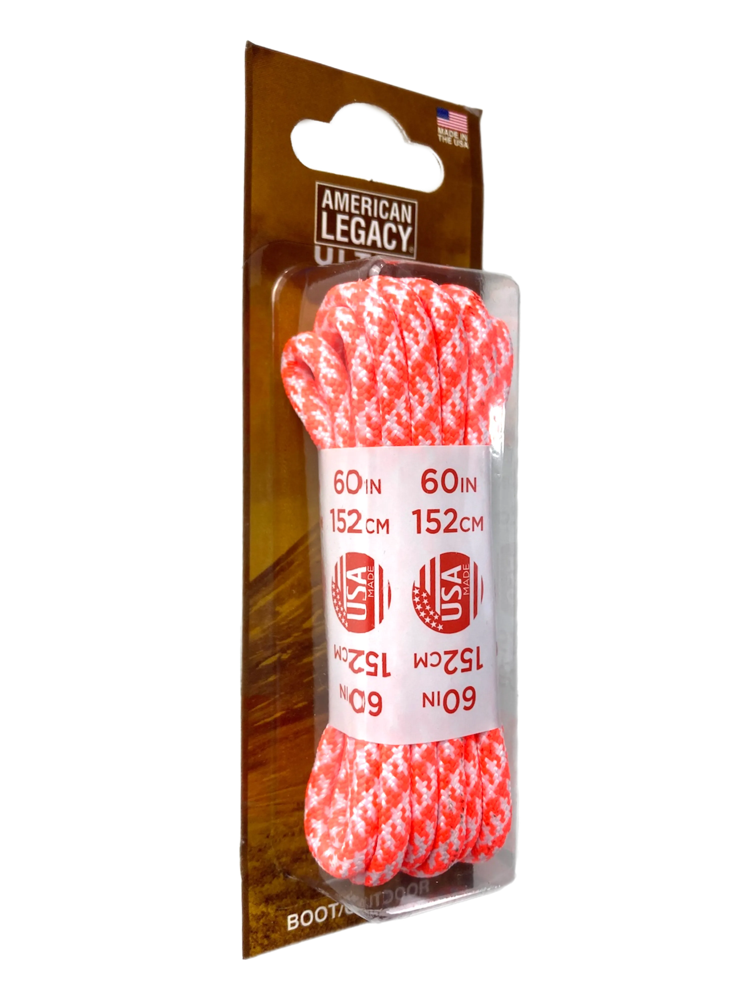 American Legacy ® Ultra Rope Laces | Hot Red/White Houndstooth