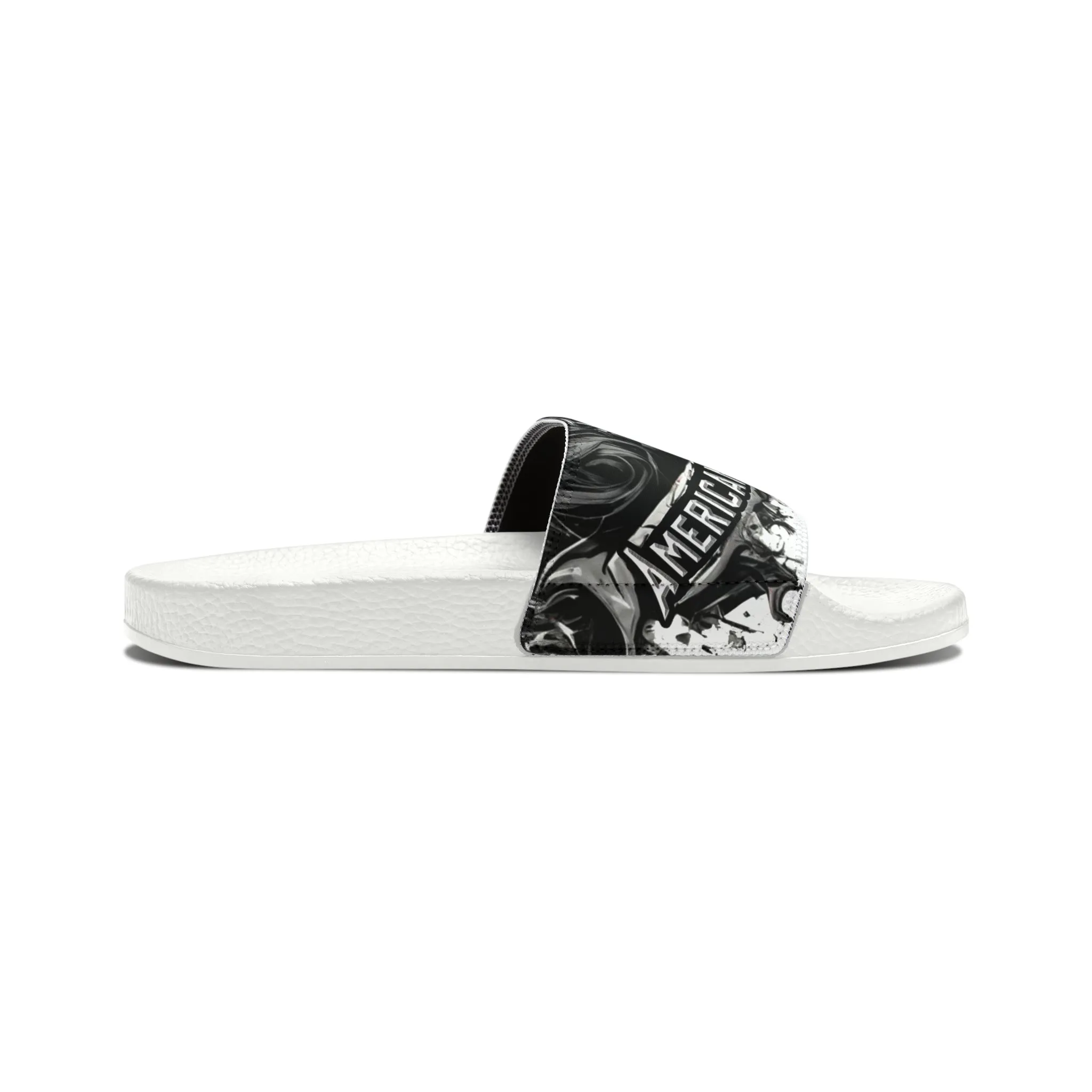 American Metal Society Women's PU Slide Sandals