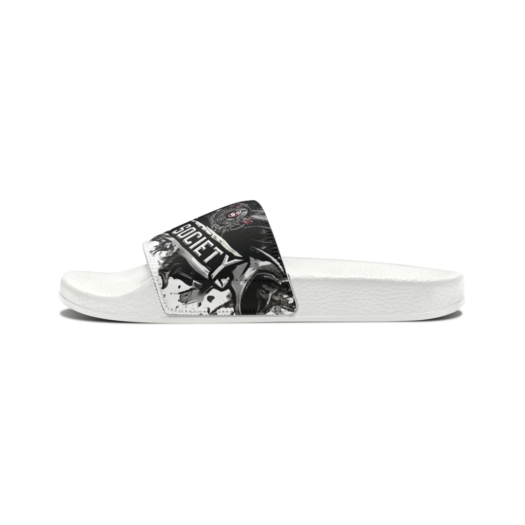 American Metal Society Women's PU Slide Sandals