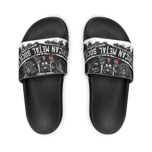 American Metal Society Women's PU Slide Sandals