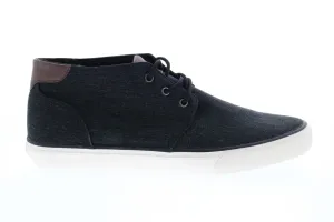 Andrew Marc Walton AMWALTOC-0086 Mens Black Canvas Lifestyle Sneakers Shoes