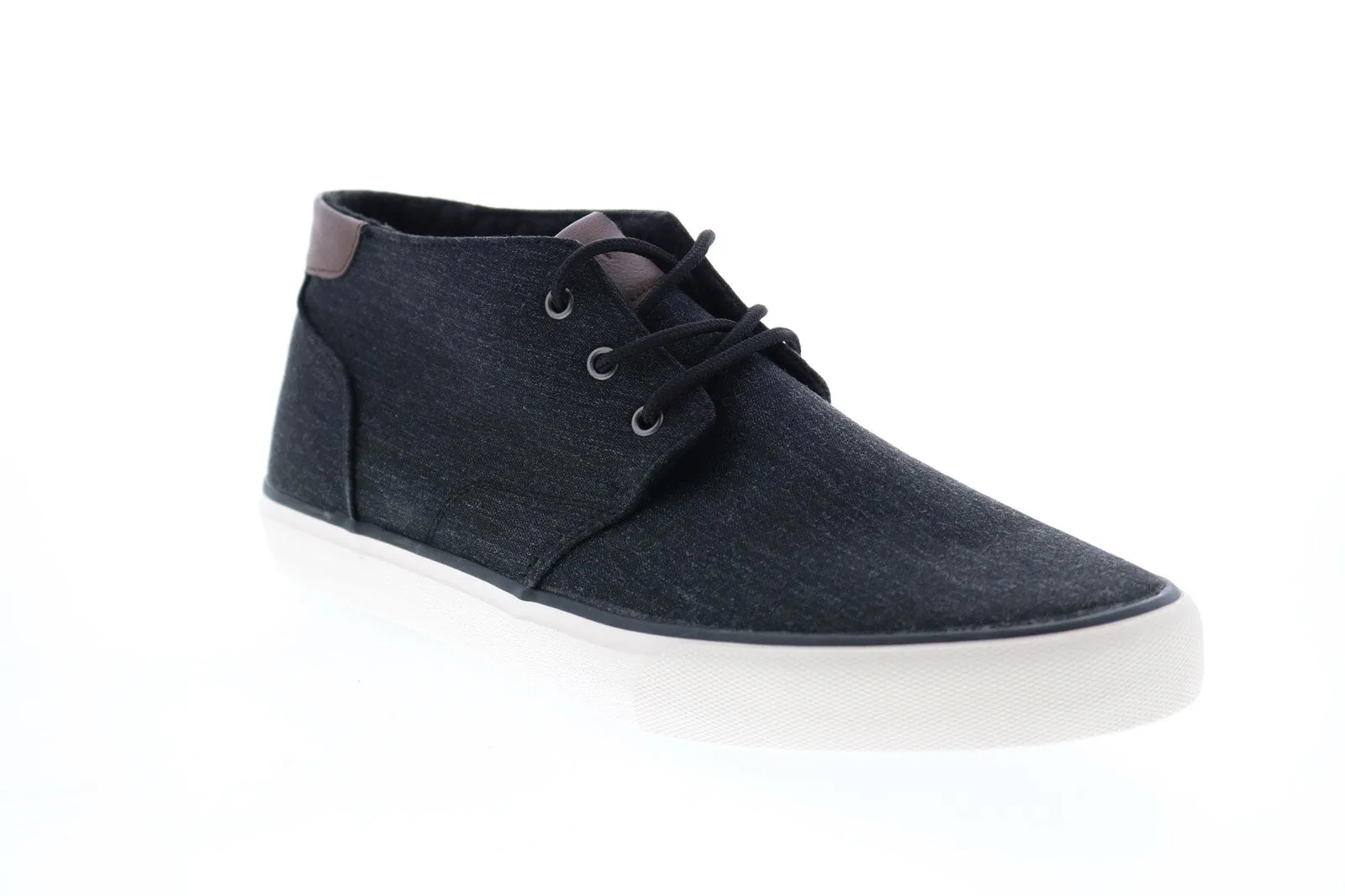 Andrew Marc Walton AMWALTOC-0086 Mens Black Canvas Lifestyle Sneakers Shoes