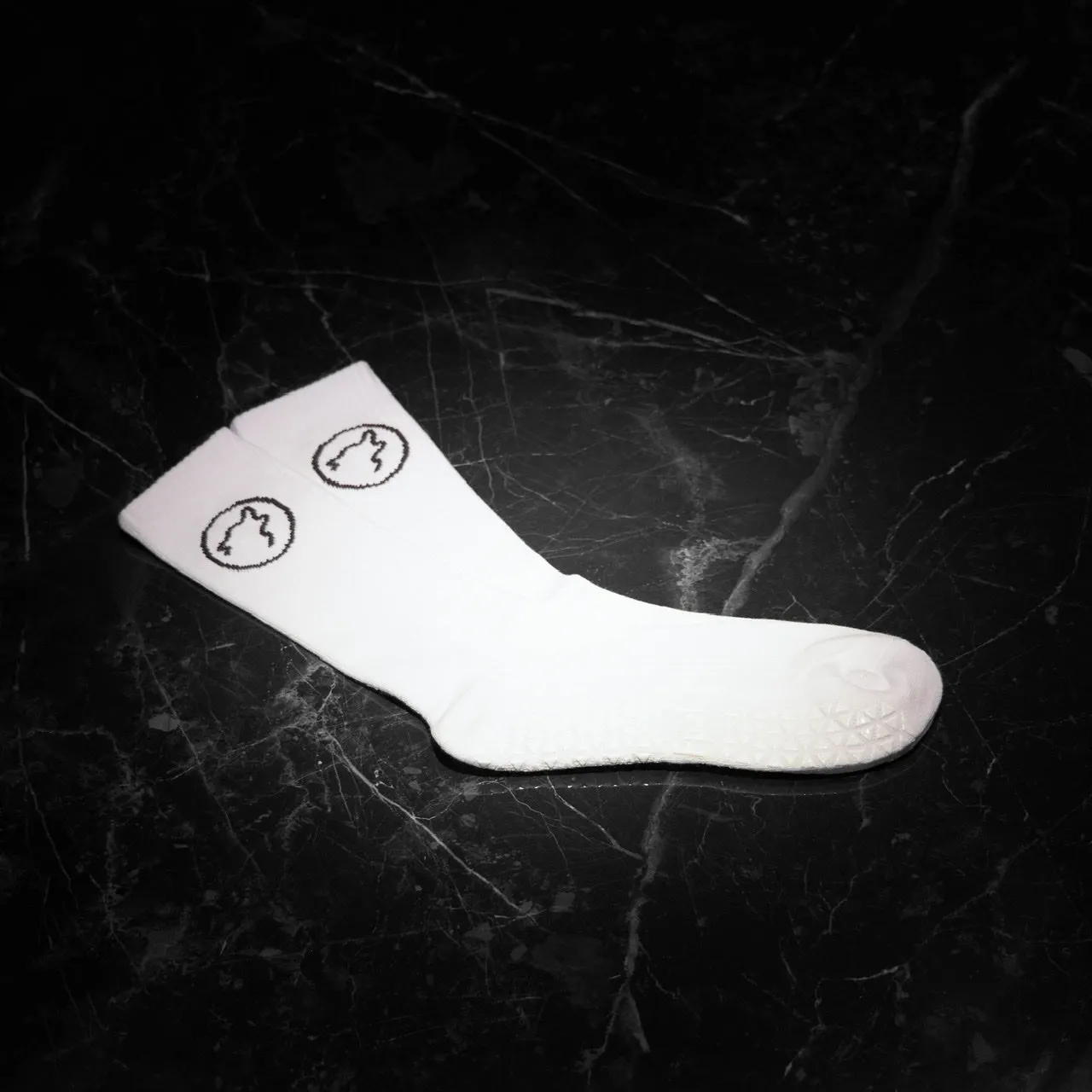 Arctic White Grip Socks