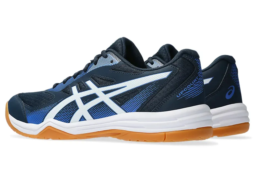 Asics Upcourt 5 Badminton Shoes - French Blue/White