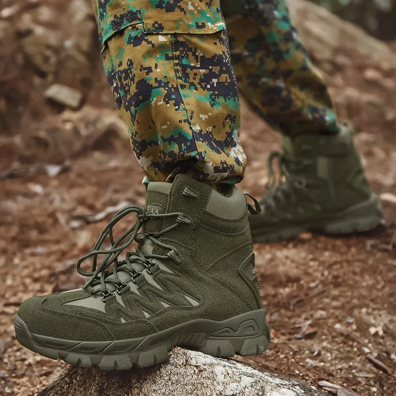 Autumn Winter Military Boots Outdoor Male Hiking Boots Men Special Force Desert Tactical Combat Ankle Boots Men Work Boots