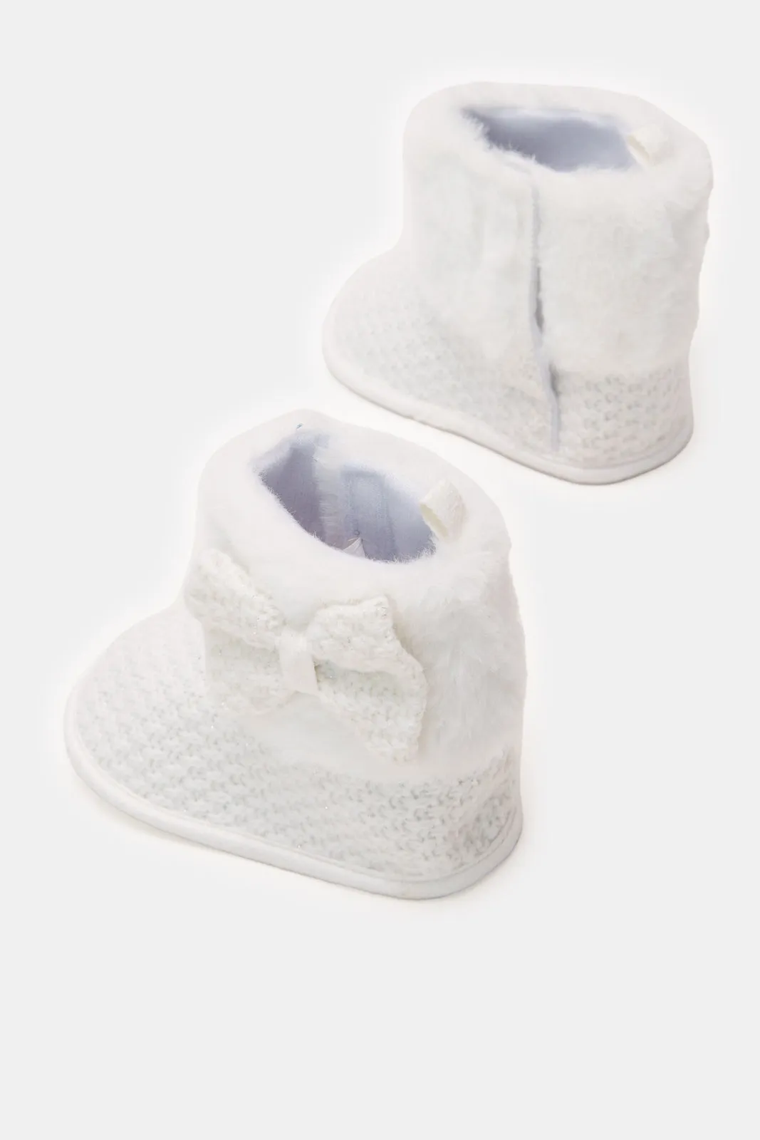 Babies White Bow Bootie