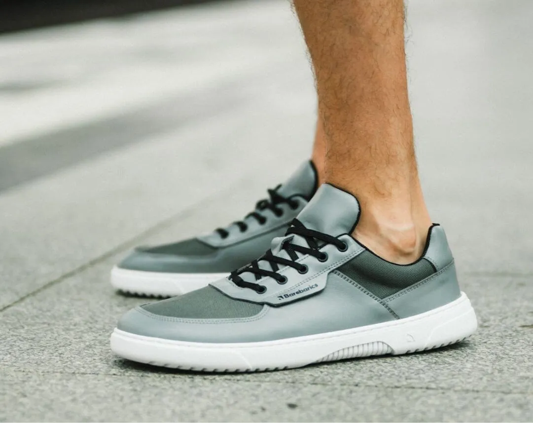 Barefoot Sneakers Barebarics Bravo - Grey & White