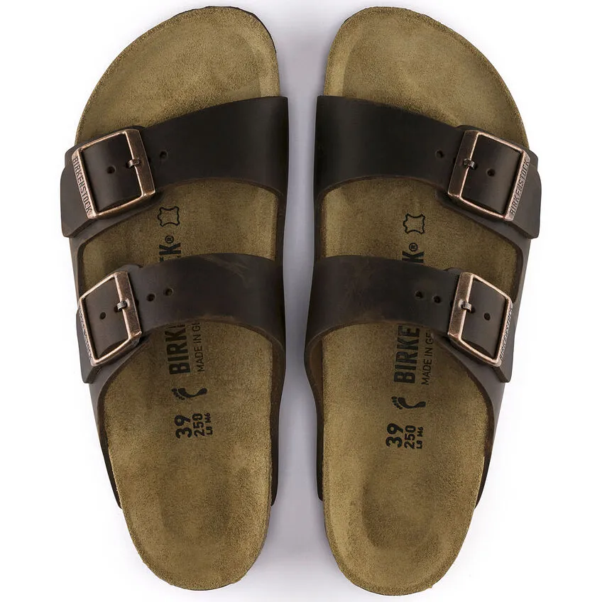 Birkenstock Arizona habana full grain leather hard footbed  Narrow 52533 habana