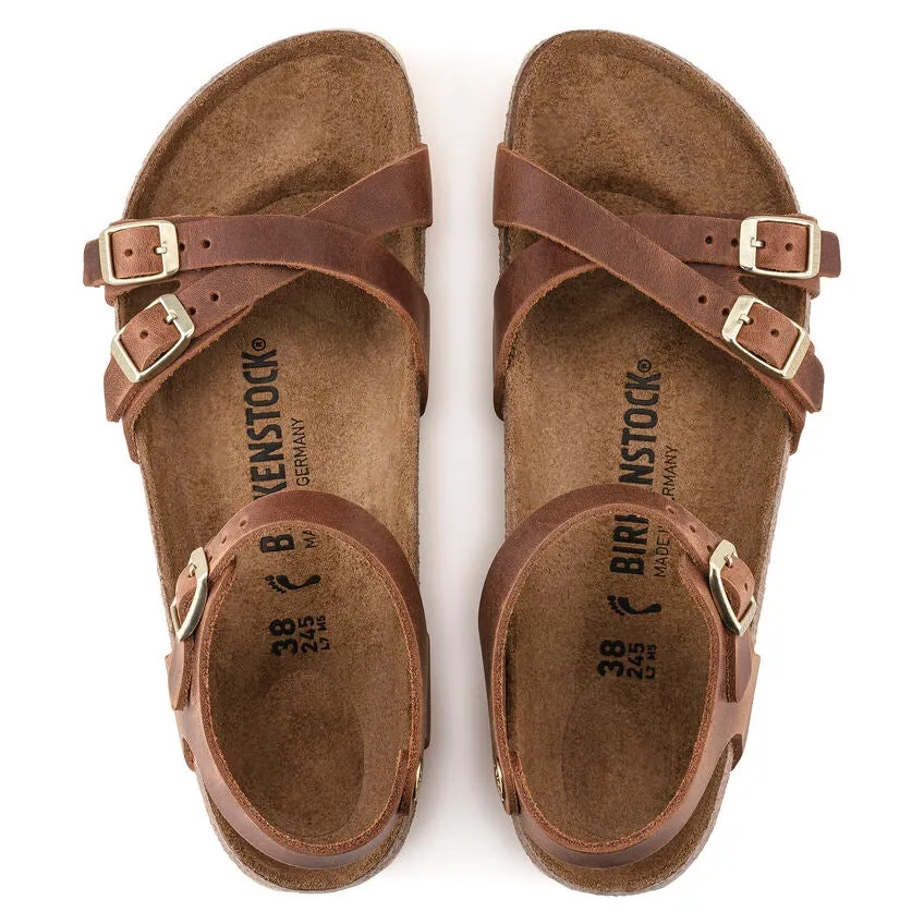 Birkenstock kumba oiled full grain leather r1021509 cognac