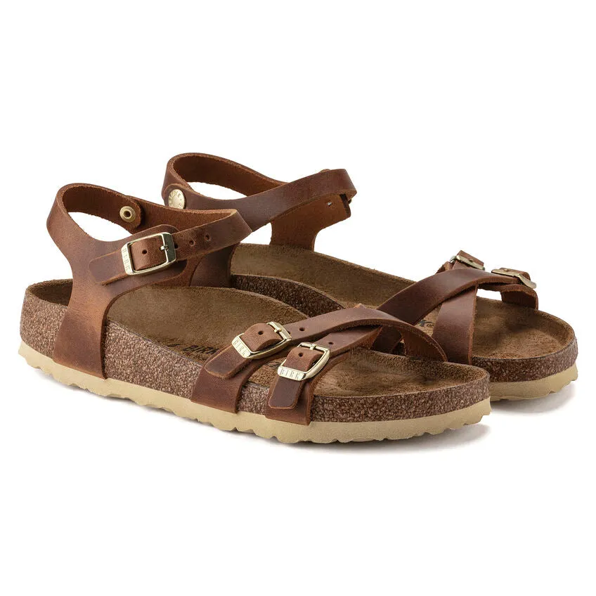 Birkenstock kumba oiled full grain leather r1021509 cognac