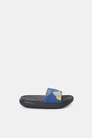 Boys Grey And Navy Batman Slide