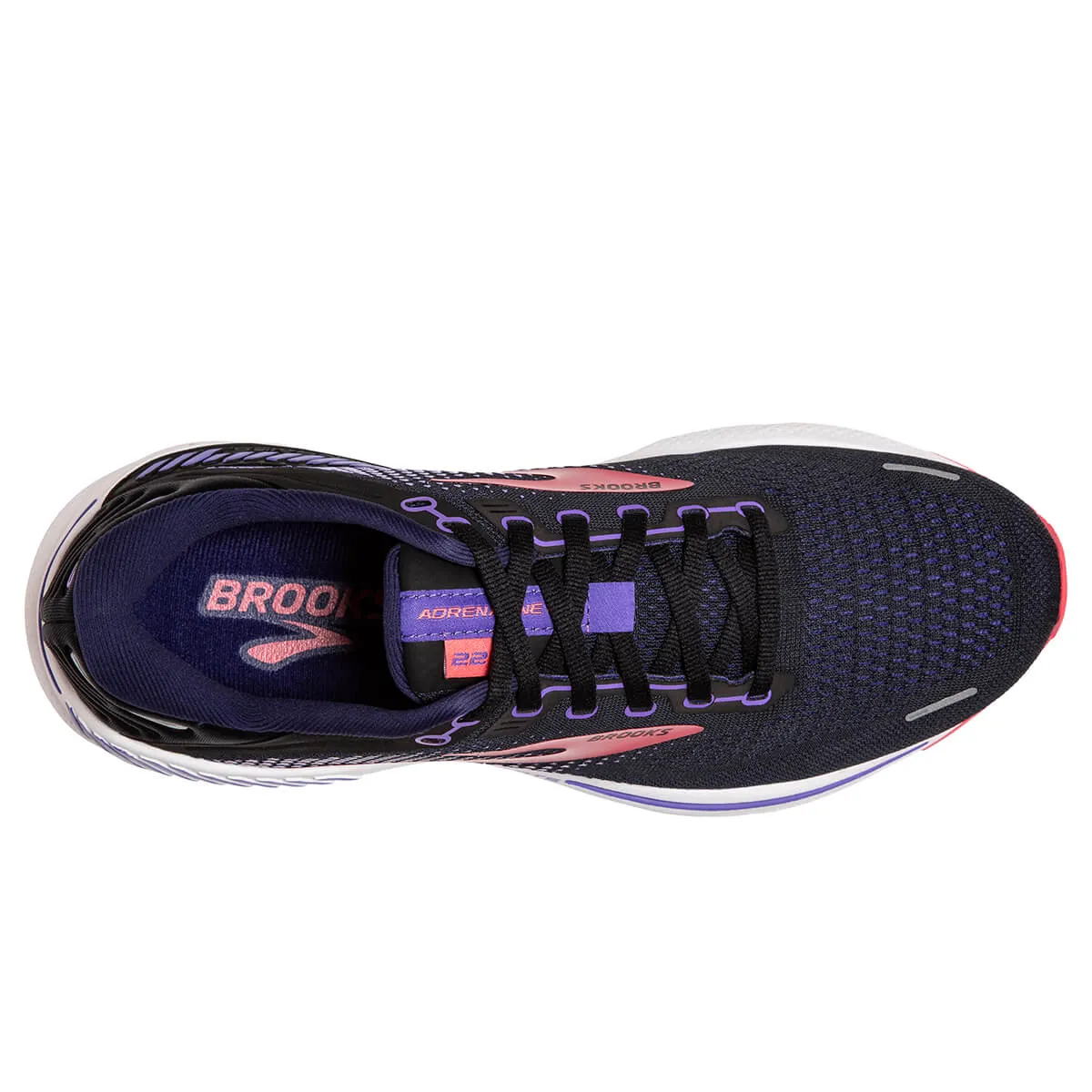 Brooks Adrenaline GTS 22 Womens | Black/purple/coral