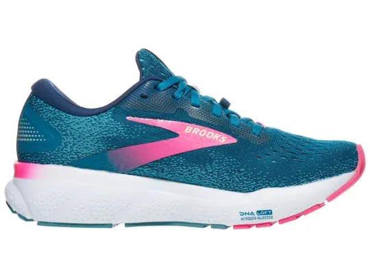 Brooks | Ghost 16 GTX | Women's | Moroccan Blue/Pink/Yellow