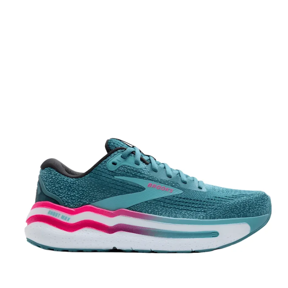 Brooks Ghost Max 2 Women's Running Shoes AW24 Storm Blue/Knockout Pink/Aqua