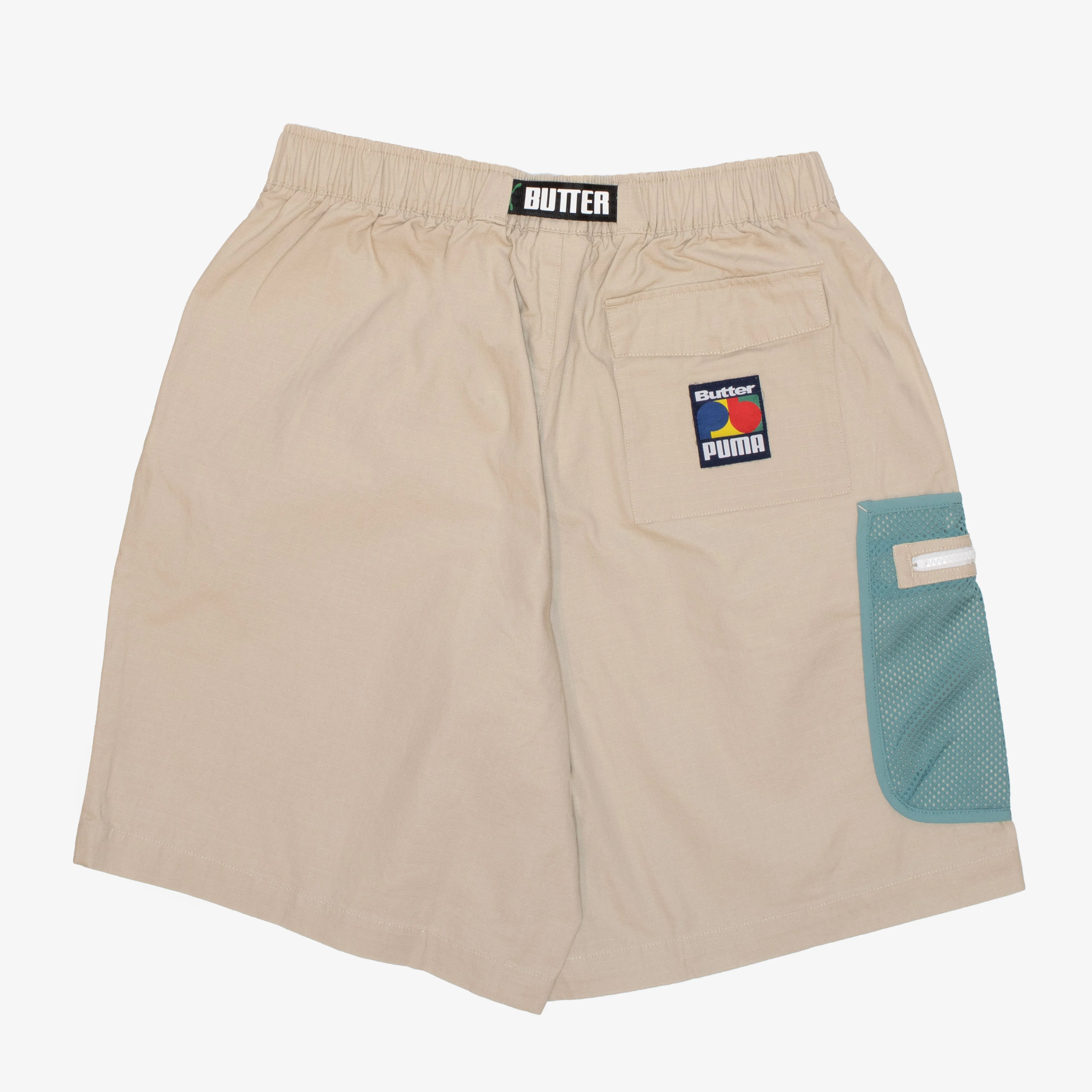 BUTTER GOODS x PUMA Rip Stop Cargo Shorts Putty