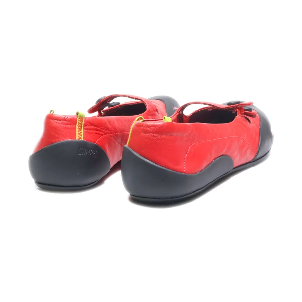 Camper Ballerinas Leather Red Colour For Women