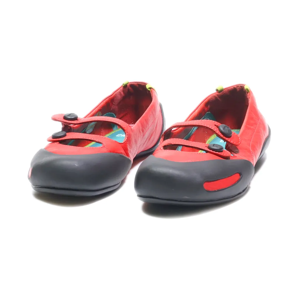 Camper Ballerinas Leather Red Colour For Women