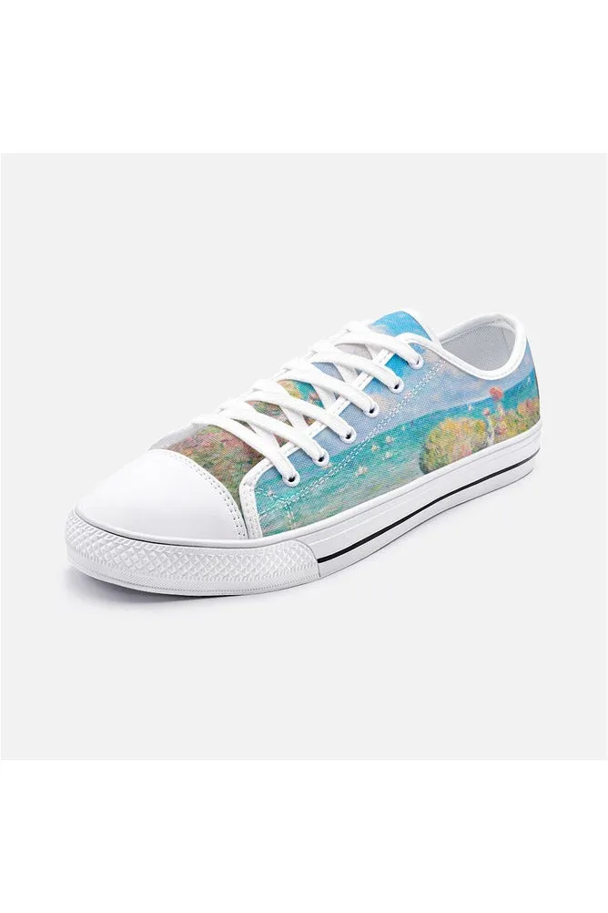 Cliff Walk by Monet Unisex Low Top Canvas Shoes