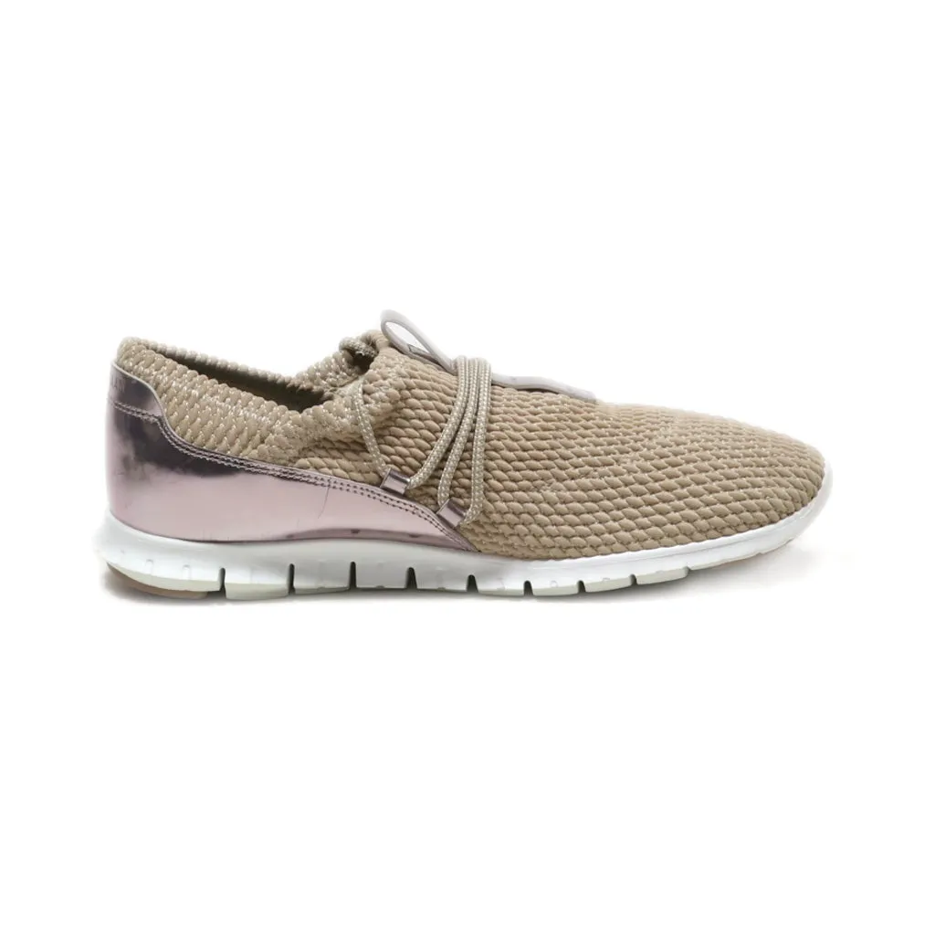 Cole Haan Lace Ups Fabric Grey Colour For Women