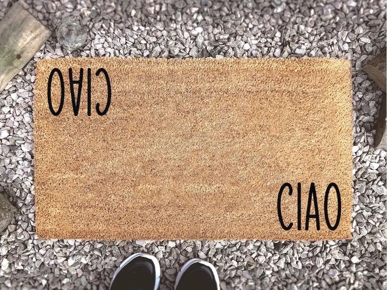 Coolspod- Outdoor Mat- Ciao Doormat, Funny Doormat, Custom Mat, Welcome Mat, New Home Gift, Housewarming Gift