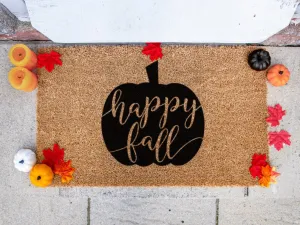 Coolspod- Outdoor Mat- Happy Fall, Welcome Mat, American Slang, Door Mat, Seasonal Gift, Fall Decor