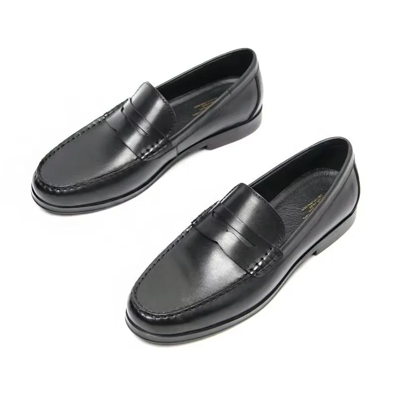 CrocExo Genuine Leather Crocodile Pattern Slip-On Loafers