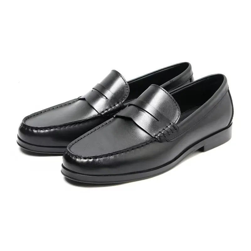 CrocExo Genuine Leather Crocodile Pattern Slip-On Loafers