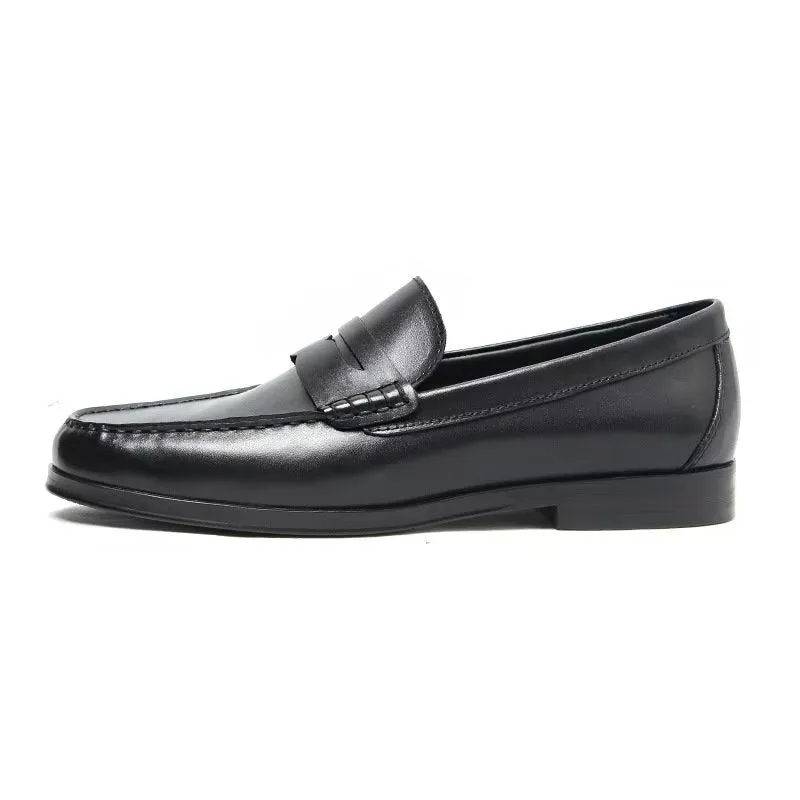 CrocExo Genuine Leather Crocodile Pattern Slip-On Loafers