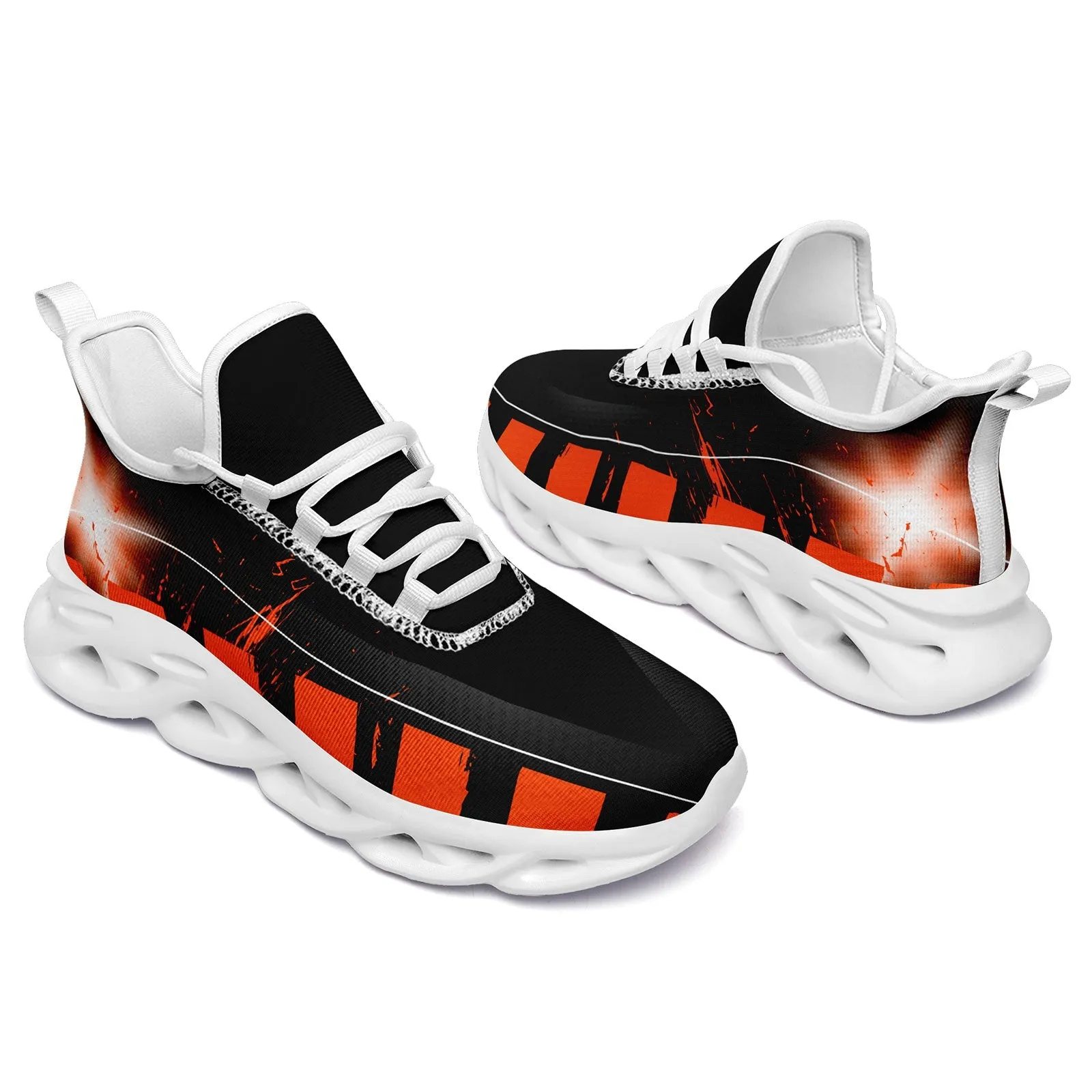 Custom Black Orange Cincinnati Maxsoul Shoes Personalized Sneaker FN003-D020260-6 Custom Online