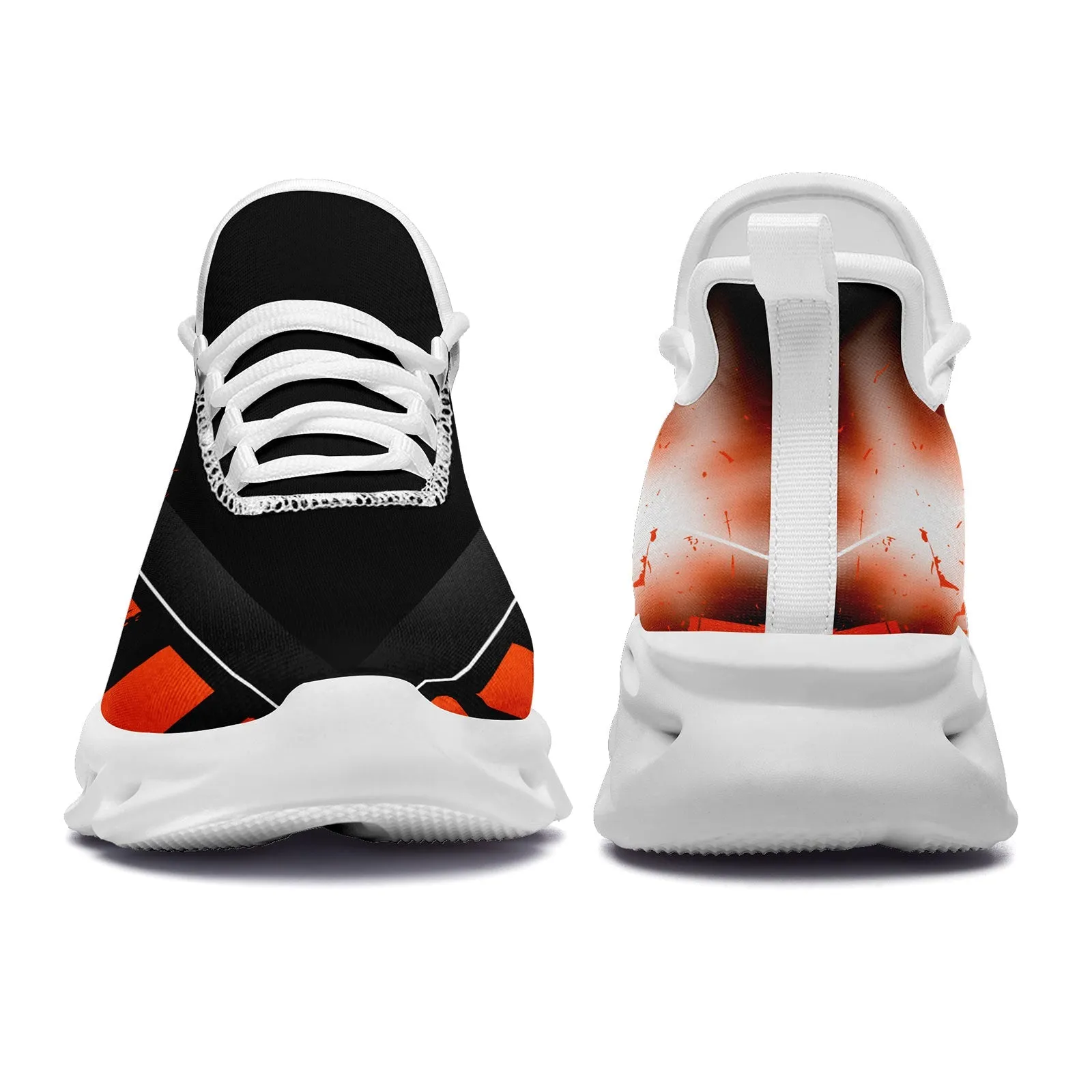 Custom Black Orange Cincinnati Maxsoul Shoes Personalized Sneaker FN003-D020260-6 Custom Online