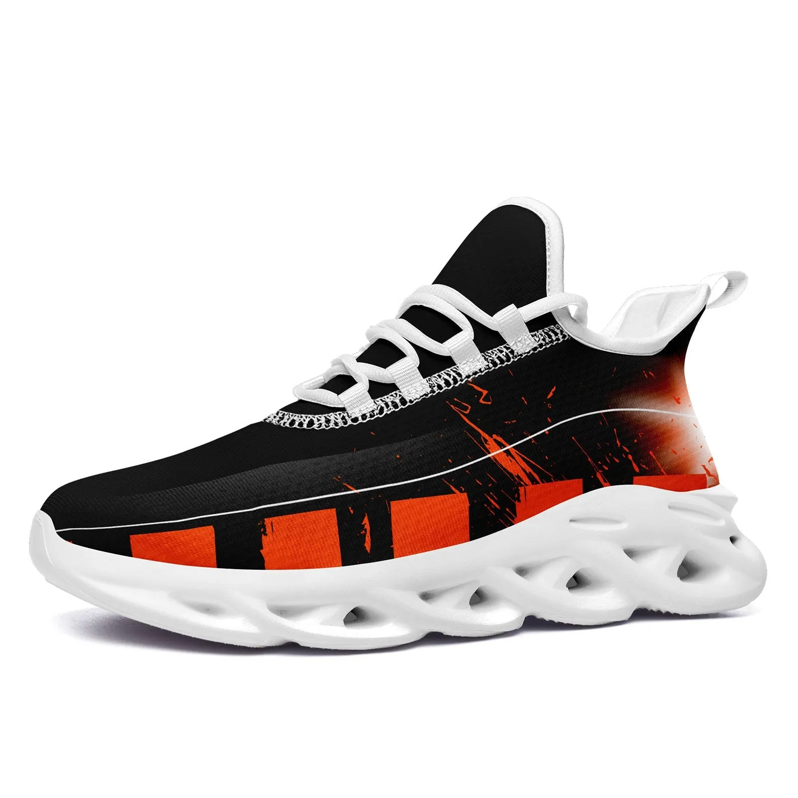 Custom Black Orange Cincinnati Maxsoul Shoes Personalized Sneaker FN003-D020260-6 Custom Online