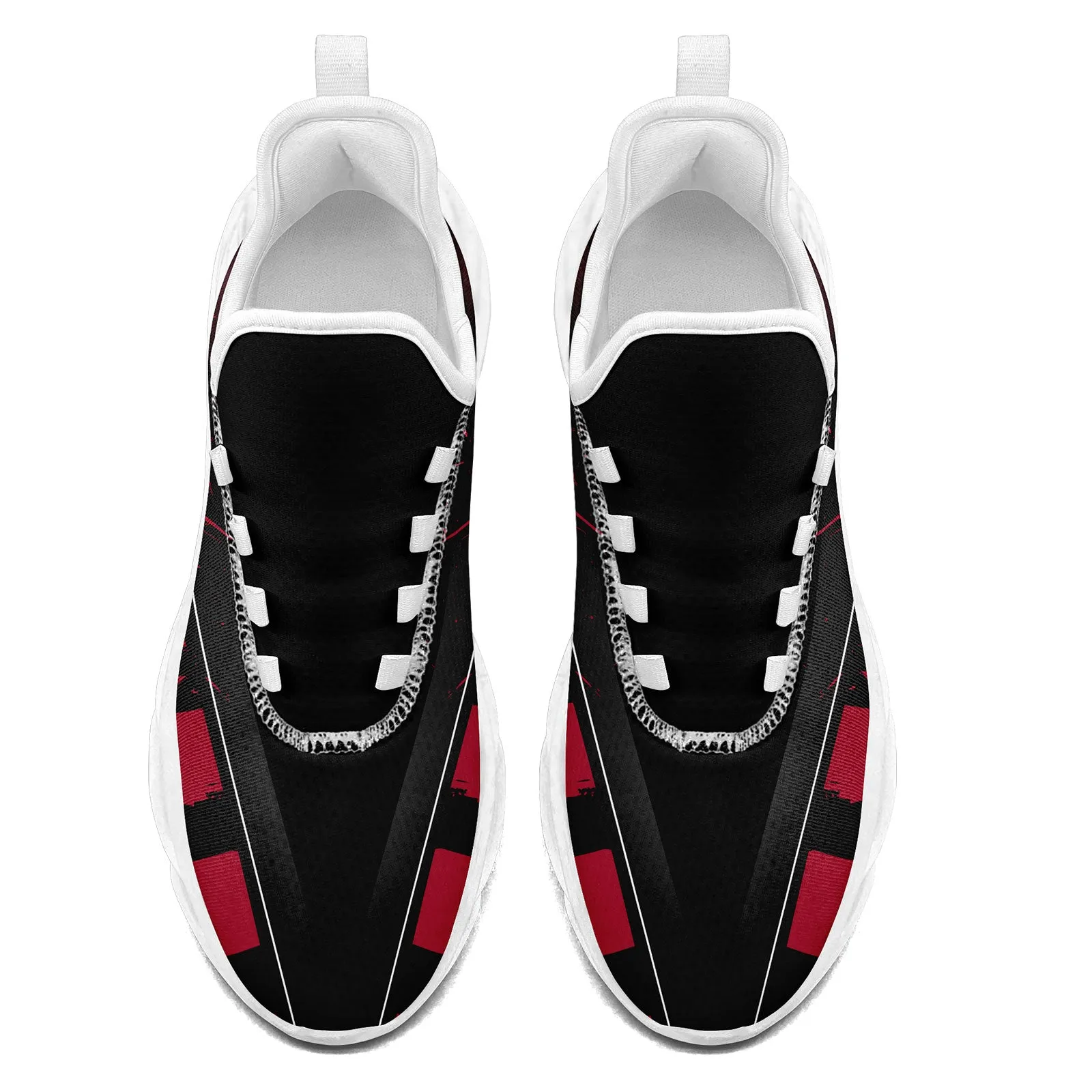 Custom Black Red Atlanta Maxsoul Shoes Personalized Sneaker FN003-D020260-3 Custom Online