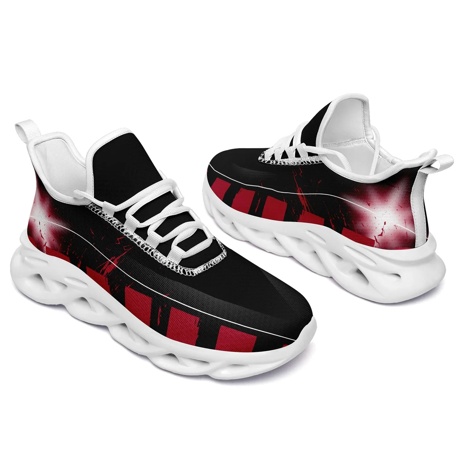 Custom Black Red Atlanta Maxsoul Shoes Personalized Sneaker FN003-D020260-3 Custom Online