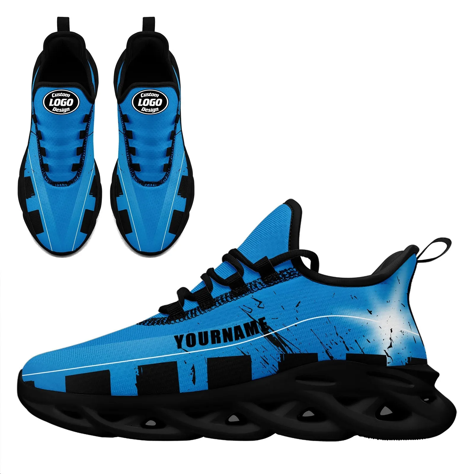 Custom Blue Black Carolina Maxsoul Shoes Personalized Sneaker FN003-D020260-5 Custom Online