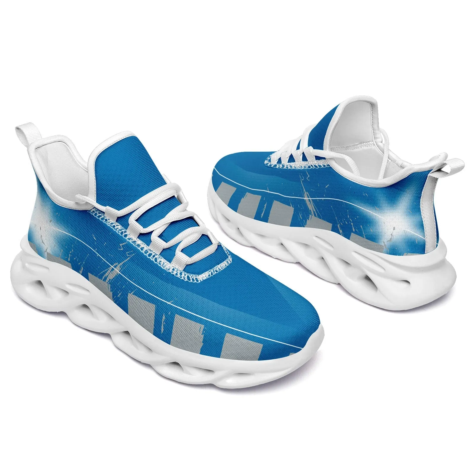 Custom Blue Gray Detroit Maxsoul Shoes Personalized Sneaker FN003-D020260-11 Custom Online