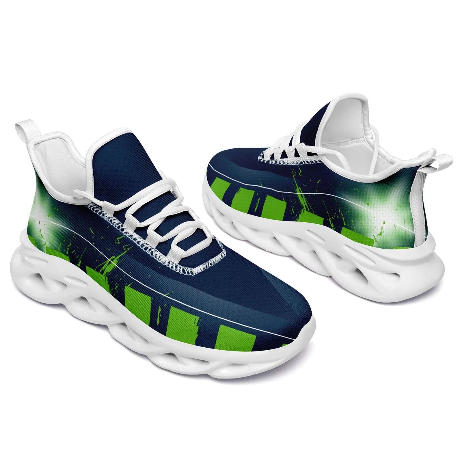 Custom Blue Green Seattle Maxsoul Shoes Personalized Sneaker FN003-D020260-27 Custom Online