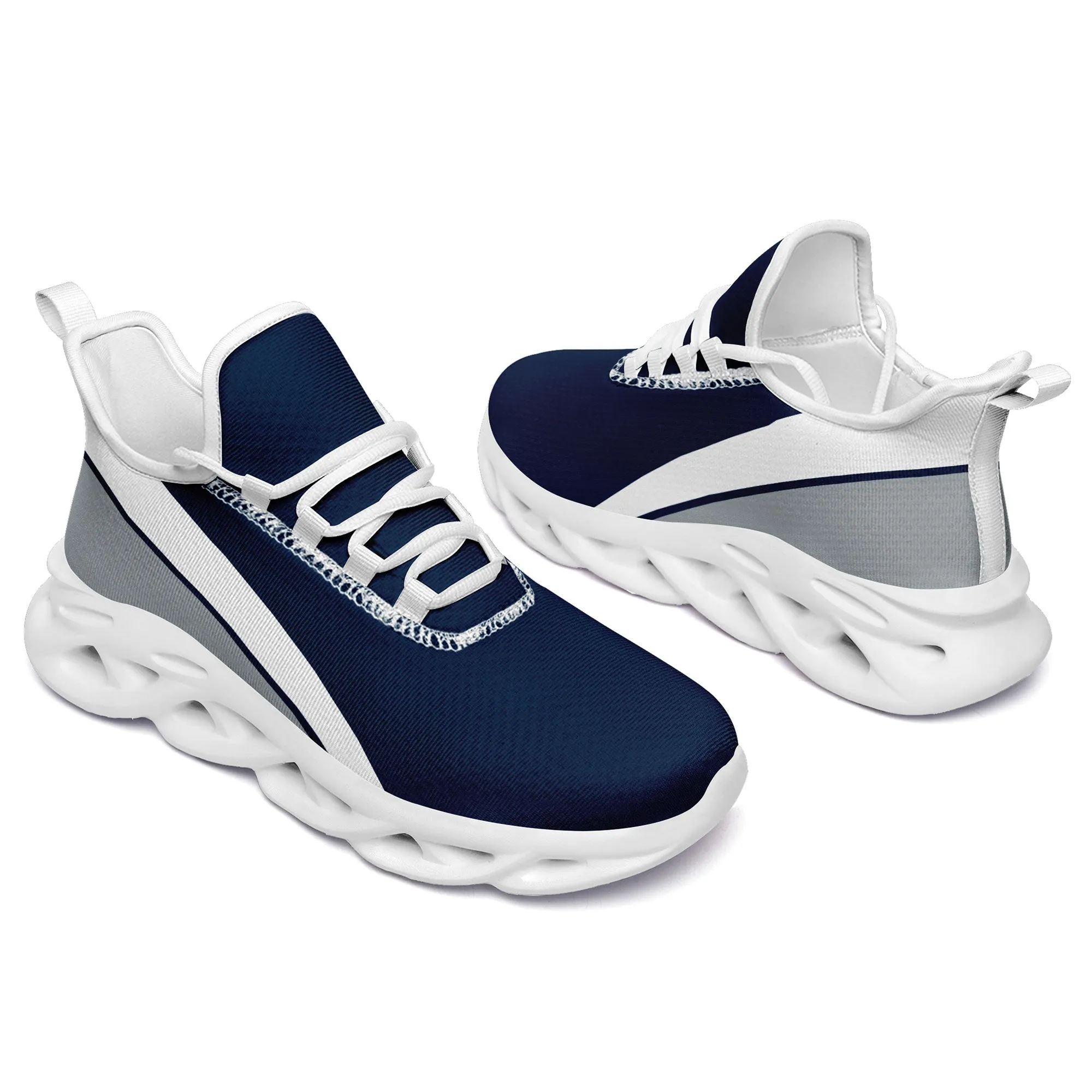 Custom Blue Grey Jersey MaxSoul Shoes and Hat Combo Offer Personalized ZH-bd0b007e-ad