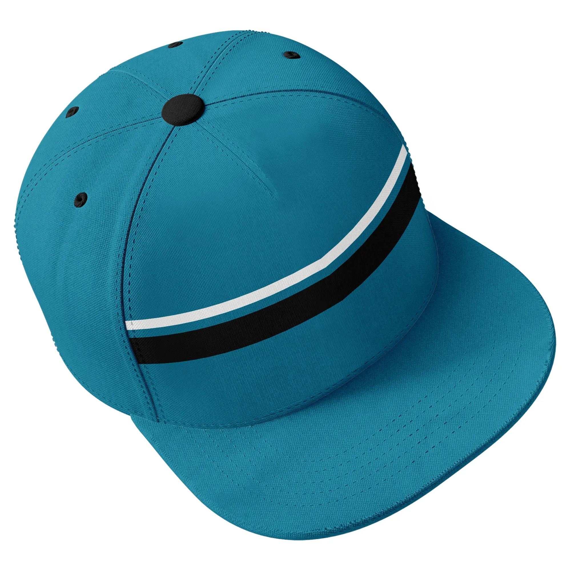 Custom Blue Jacksonville Hat Sport Design Cap Stitched Adjustable Personalized PR067B-D020262-16