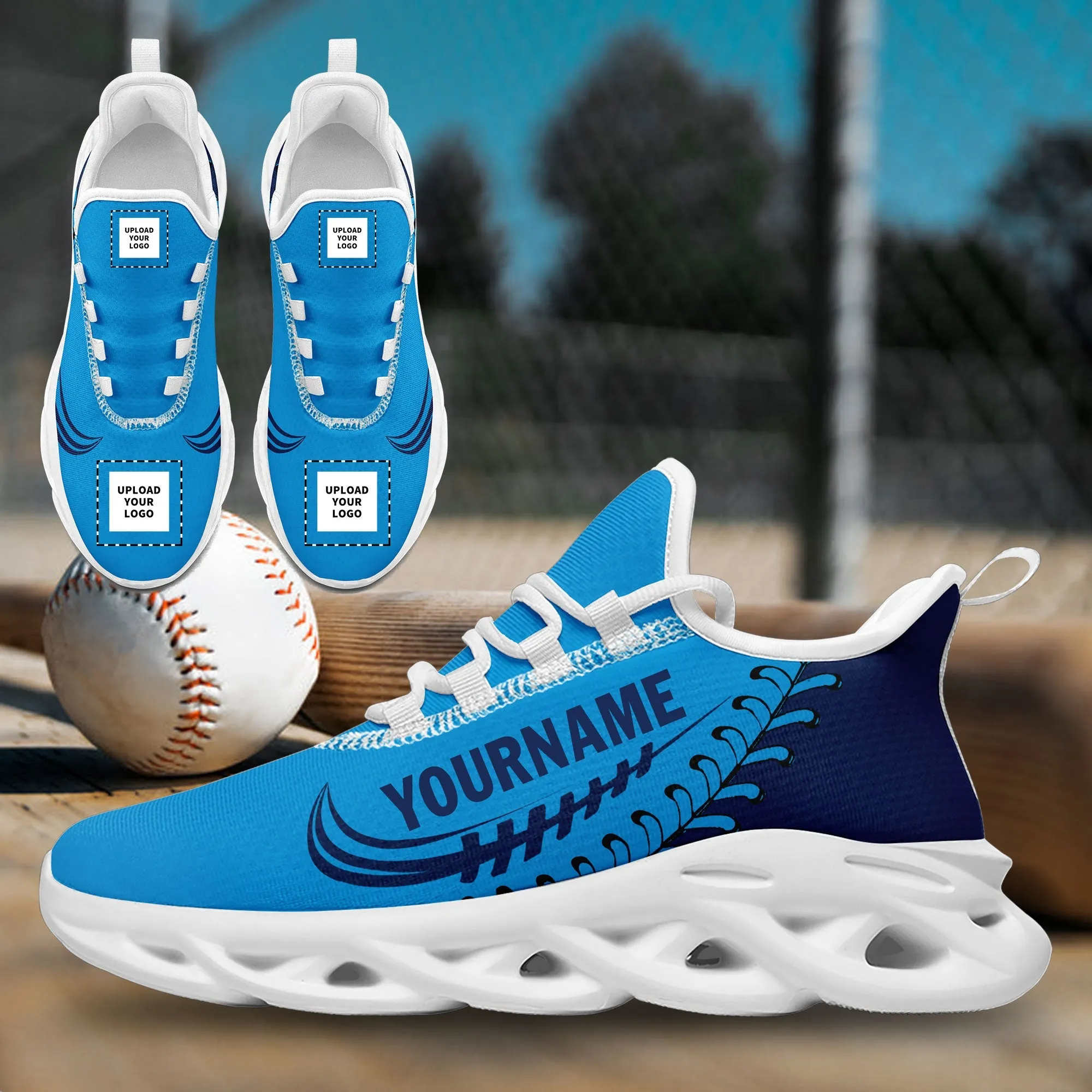 Custom Blue Jersey MaxSoul Shoes and Hat Combo Offer Personalized ZH-bd0b00e0-cc