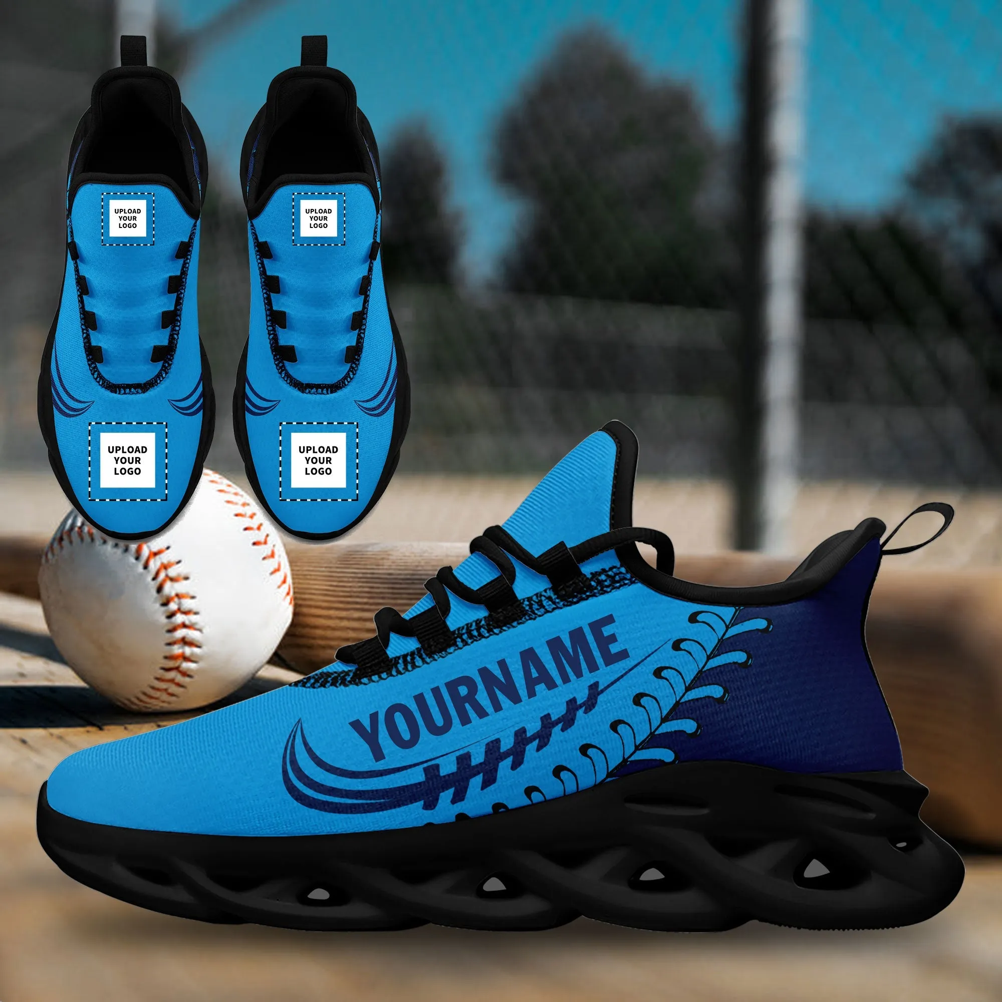 Custom Blue Jersey MaxSoul Shoes and Hat Combo Offer Personalized ZH-bd0b00e0-cc