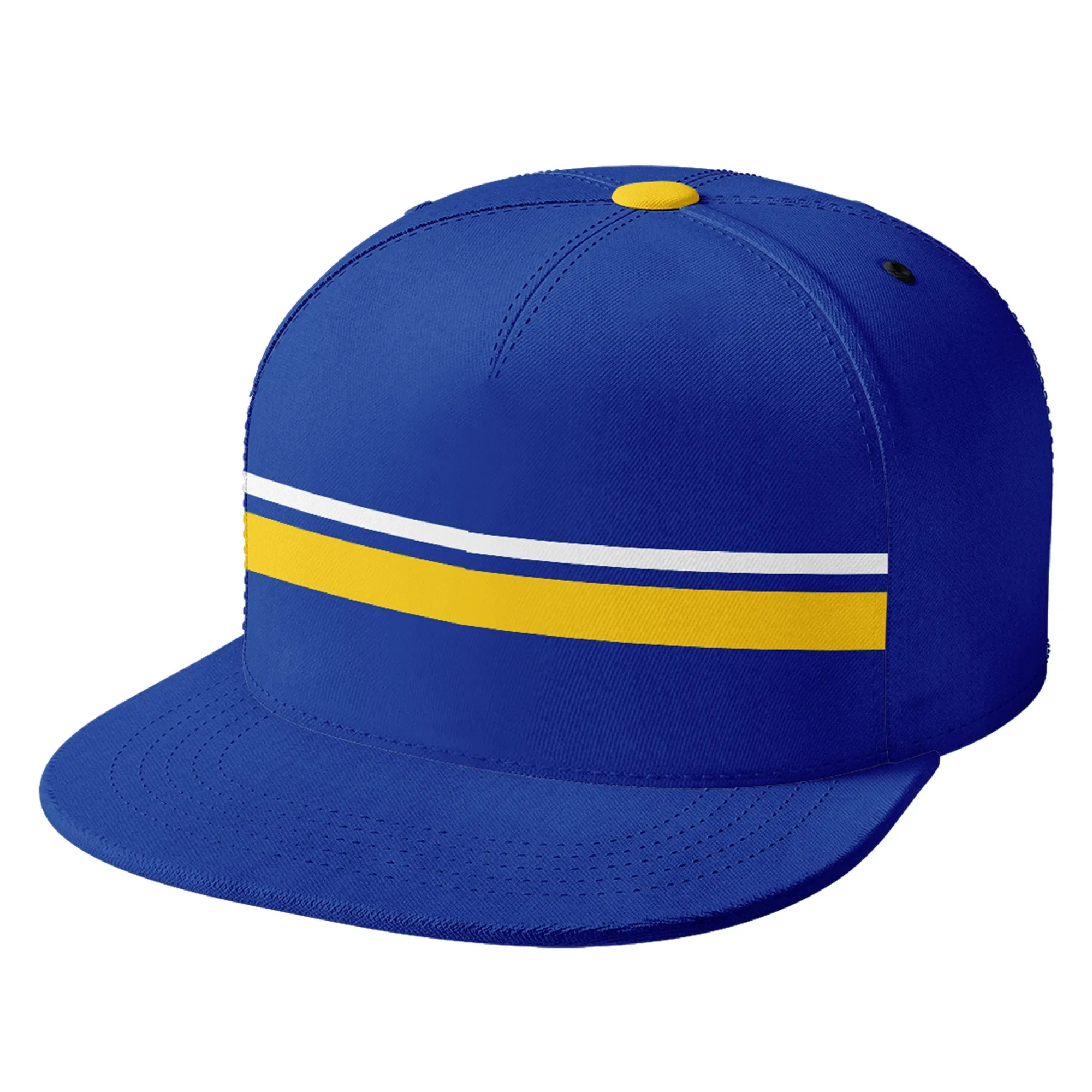 Custom Blue Los Angeles Hat Sport Design Cap Stitched Adjustable Personalized PR067B-D020262-15