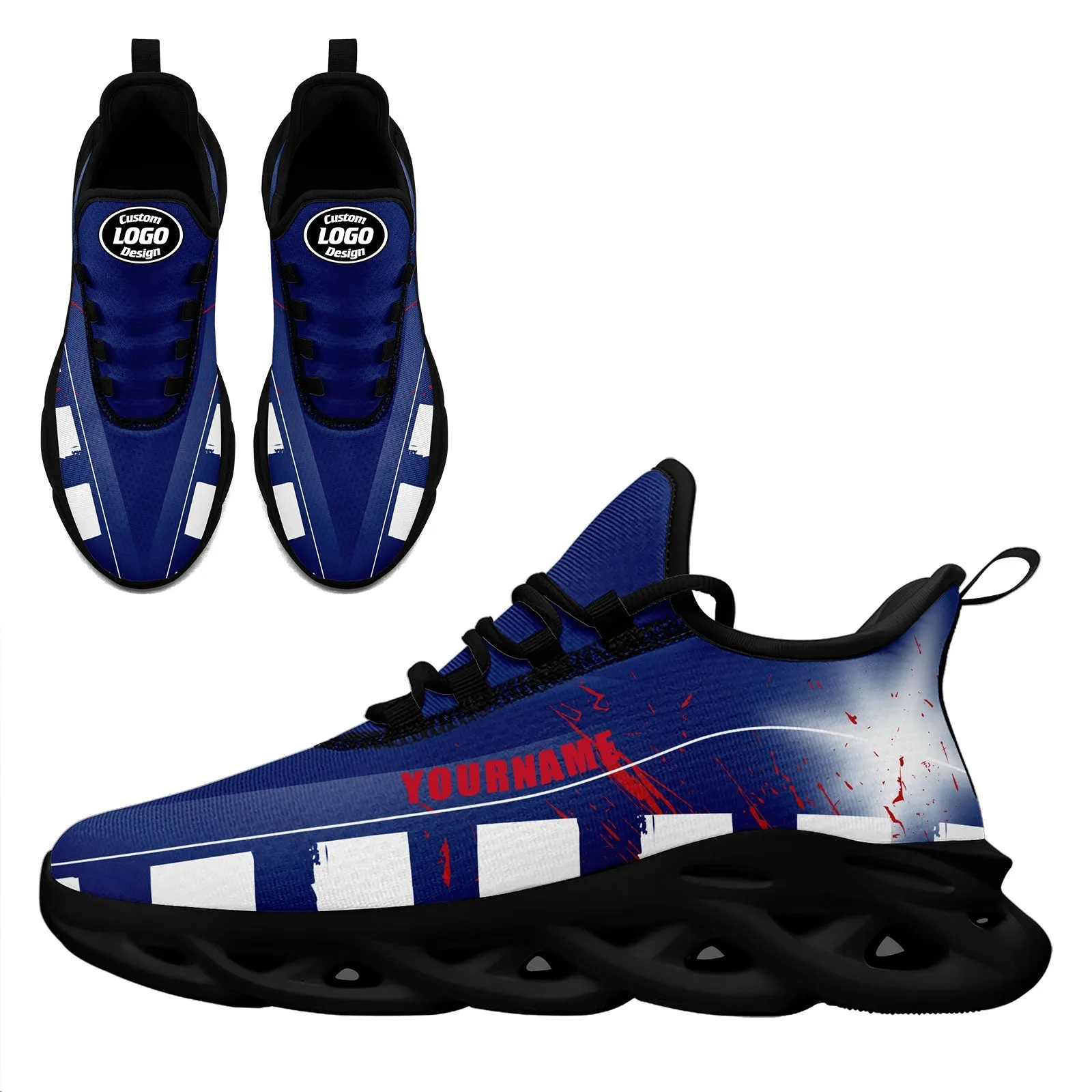 Custom Blue Red New York Maxsoul Shoes Personalized Sneaker FN003-D020260-21 Custom Online