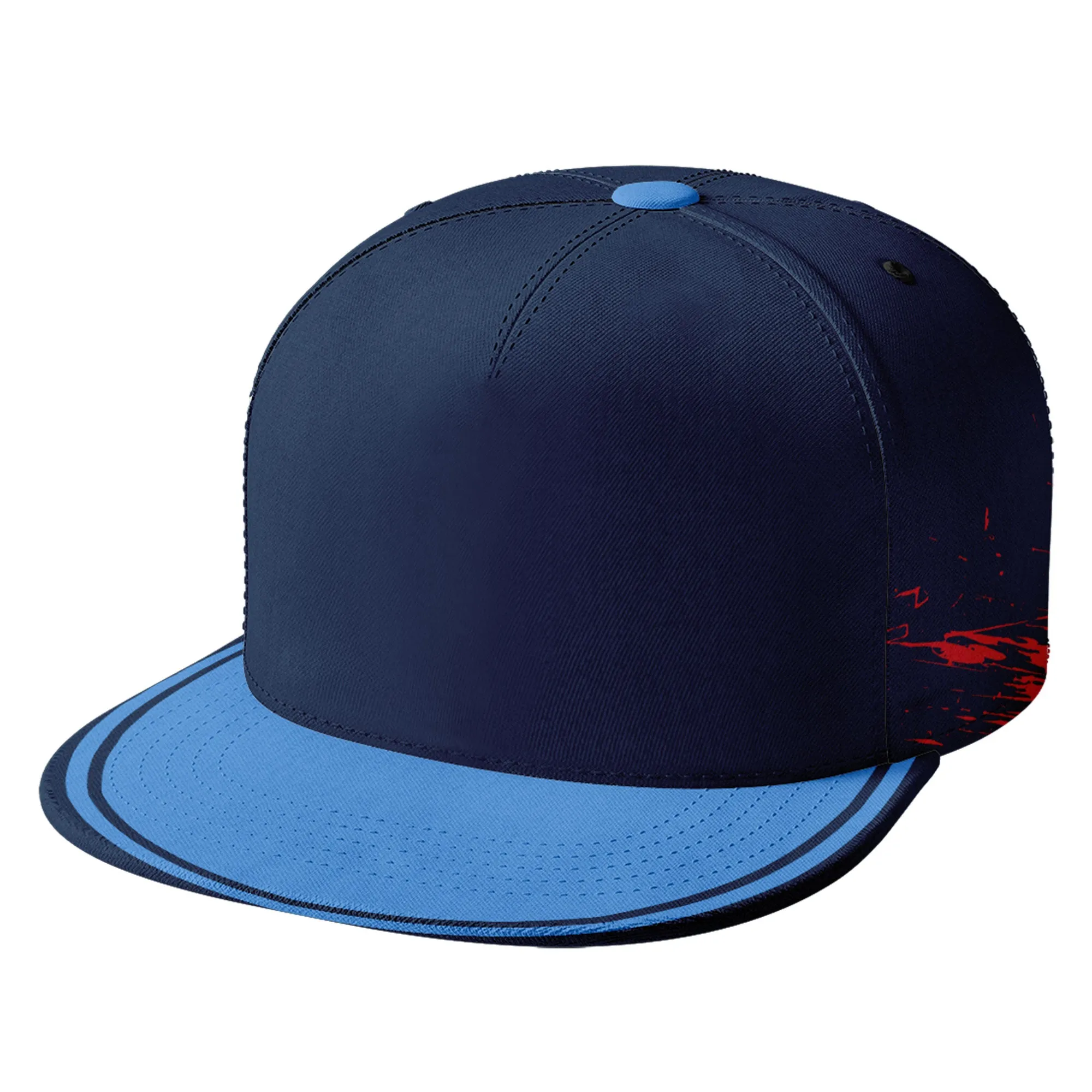 Custom Blue Tennessee Hat Sport Design Cap Stitched Adjustable Personalized PR067B-D020261-32