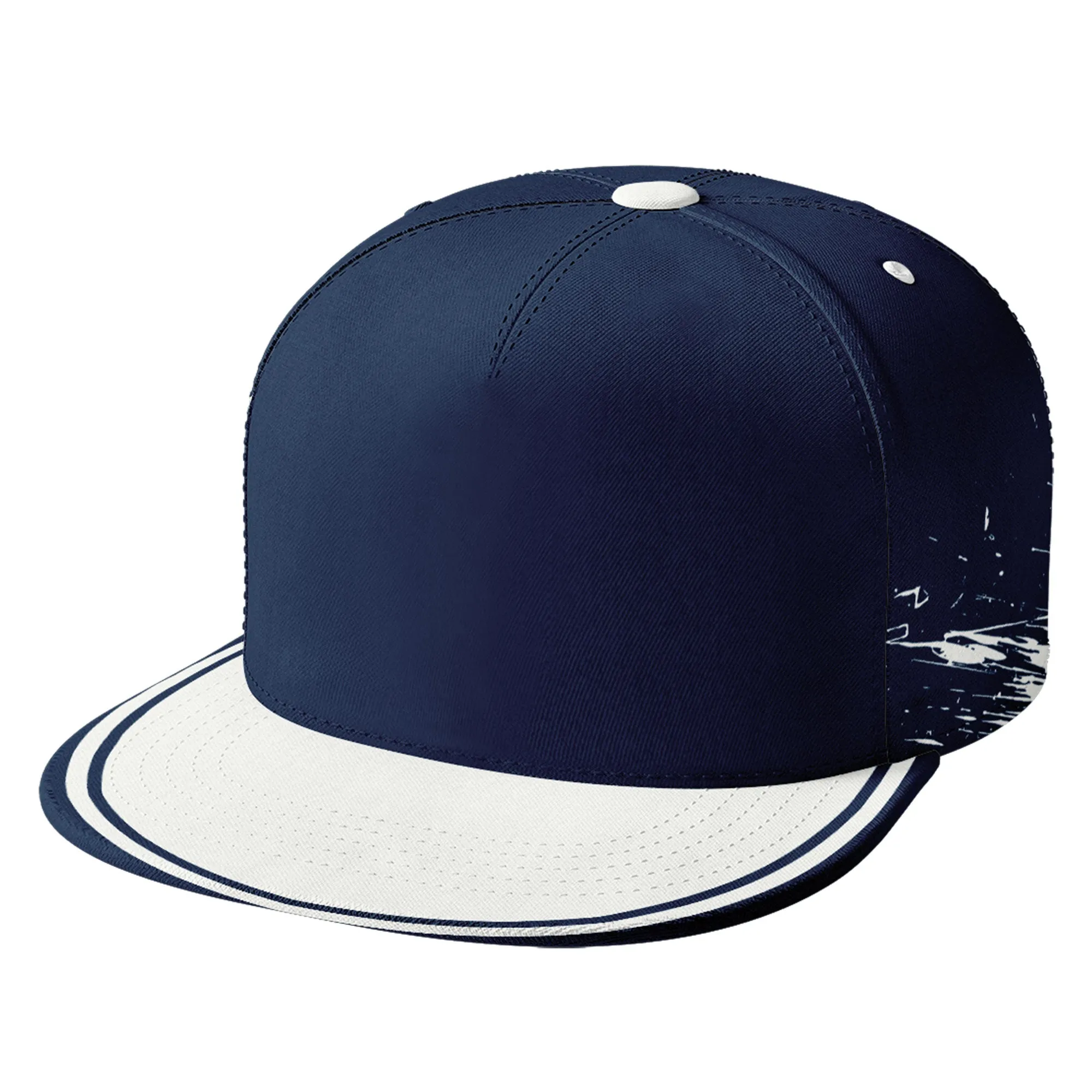 Custom Blue White Dallas Hat Sport Design Cap Stitched Adjustable Personalized PR067B-D020261-9