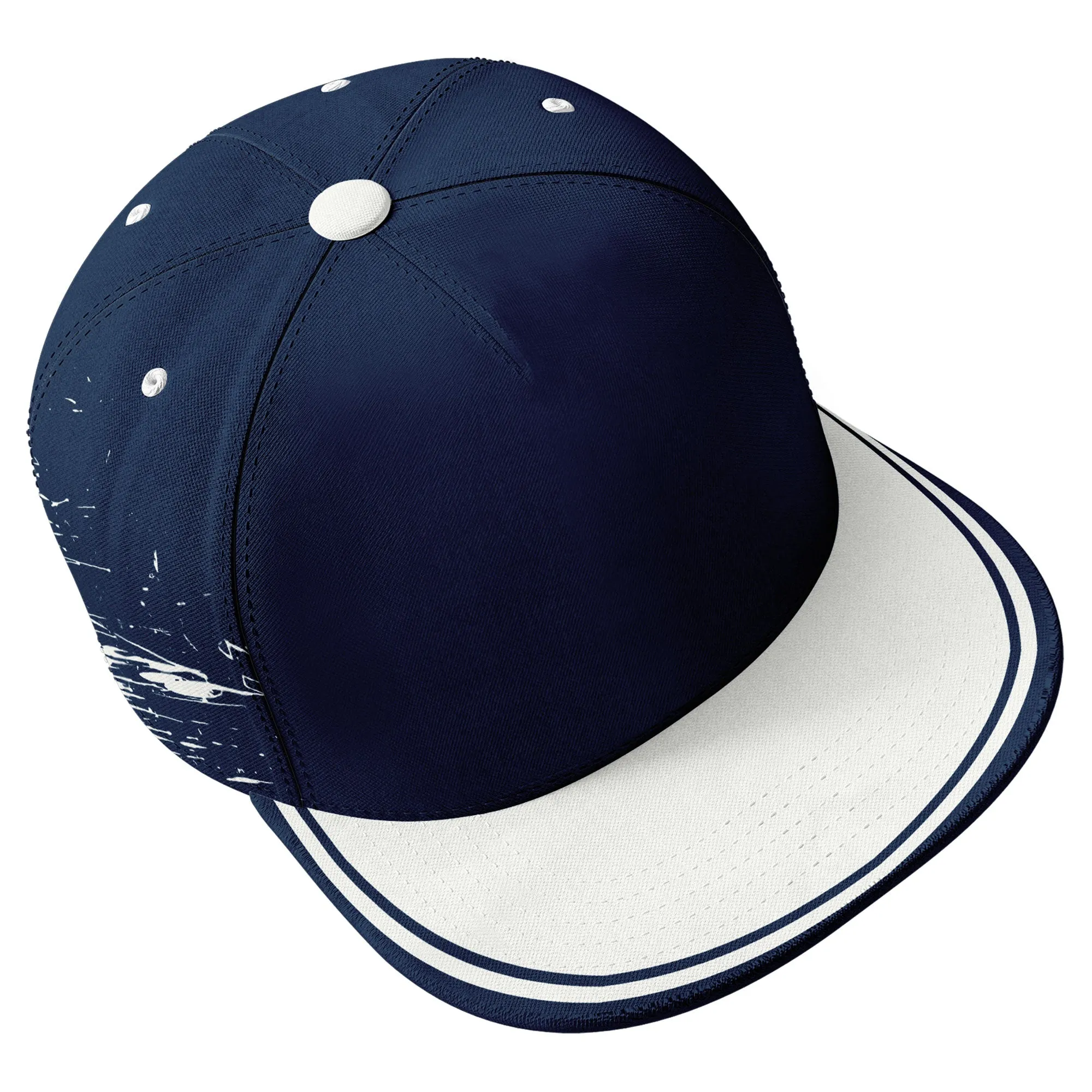 Custom Blue White Dallas Hat Sport Design Cap Stitched Adjustable Personalized PR067B-D020261-9