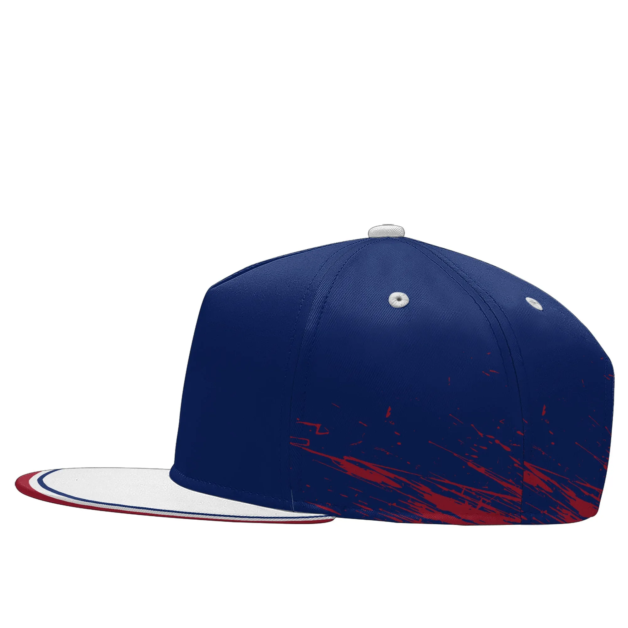 Custom Blue White Red New York Hat Sport Design Cap Stitched Adjustable Personalized PR067B-D020261-21